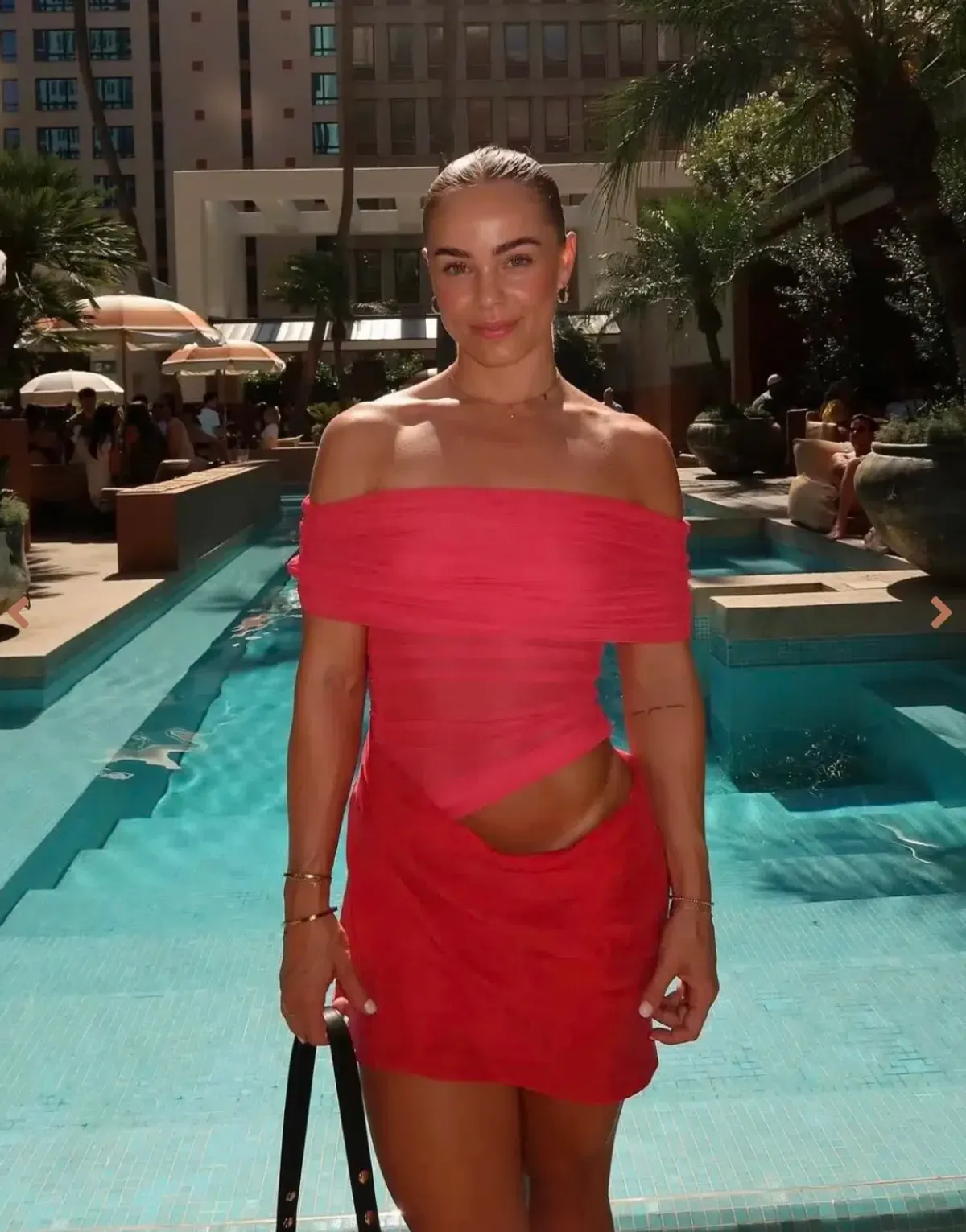 Benni Nico Mini Dress- Watermelon- Size 14 - Image 2