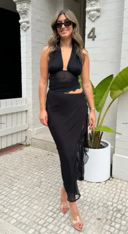Benni Penelope Maxi Dress- Black- Size 8 for rent on The Volte - image 2