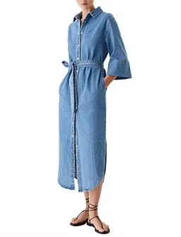 Morrison Fynn Denim Shirt Dress Size 10/2 for rent on The Volte - image 2
