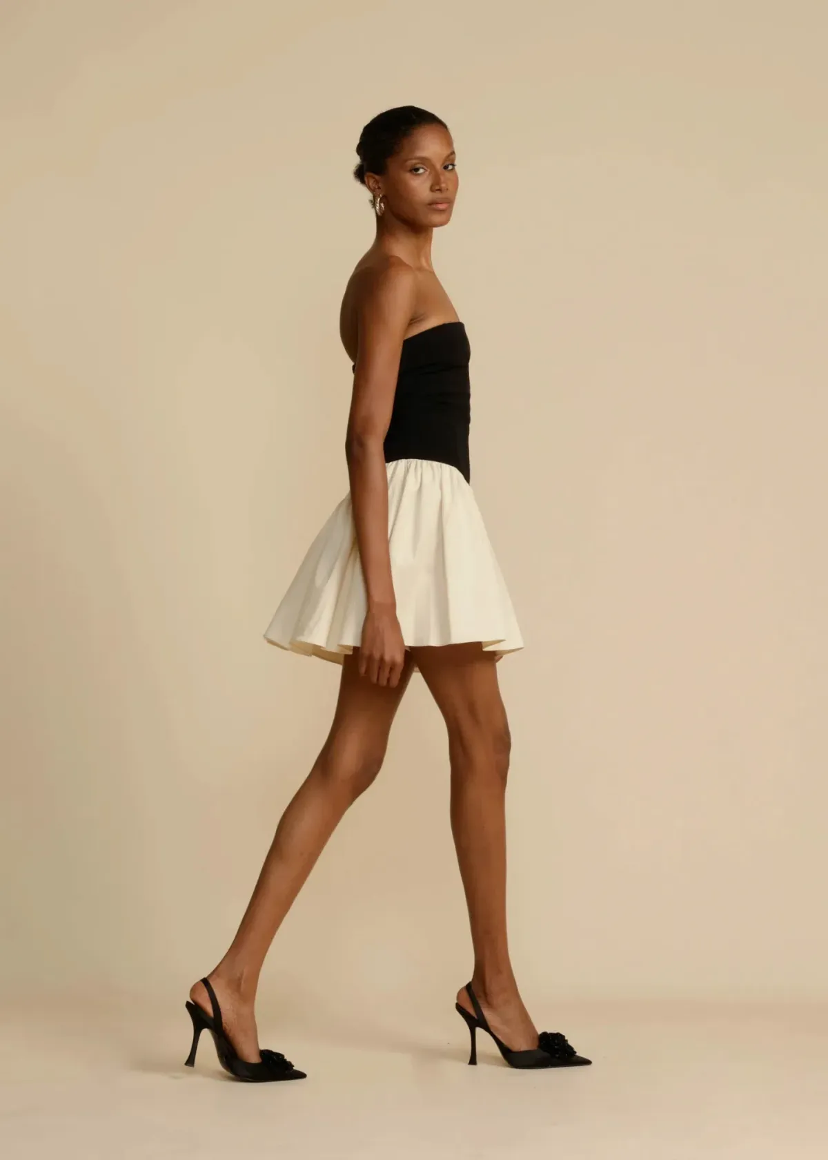 Arcina Ori Celine Mini Dress Black/White Size S / AU 8 - Image 4