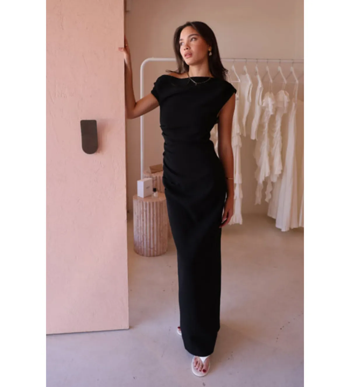 By Nicola Vivian Maxi Dress Black Size 6  - Image 1