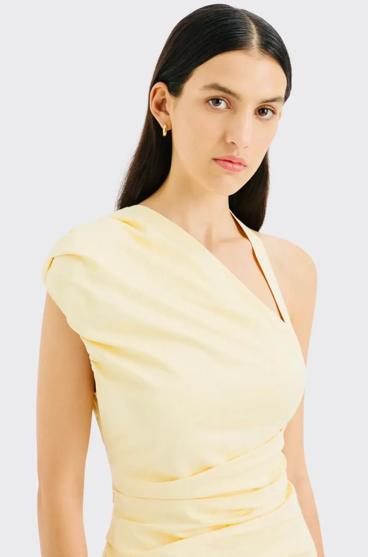 Sir The Label Azul Gathered Mini Dress Butter Size 0 / Aus 6 - Image 3