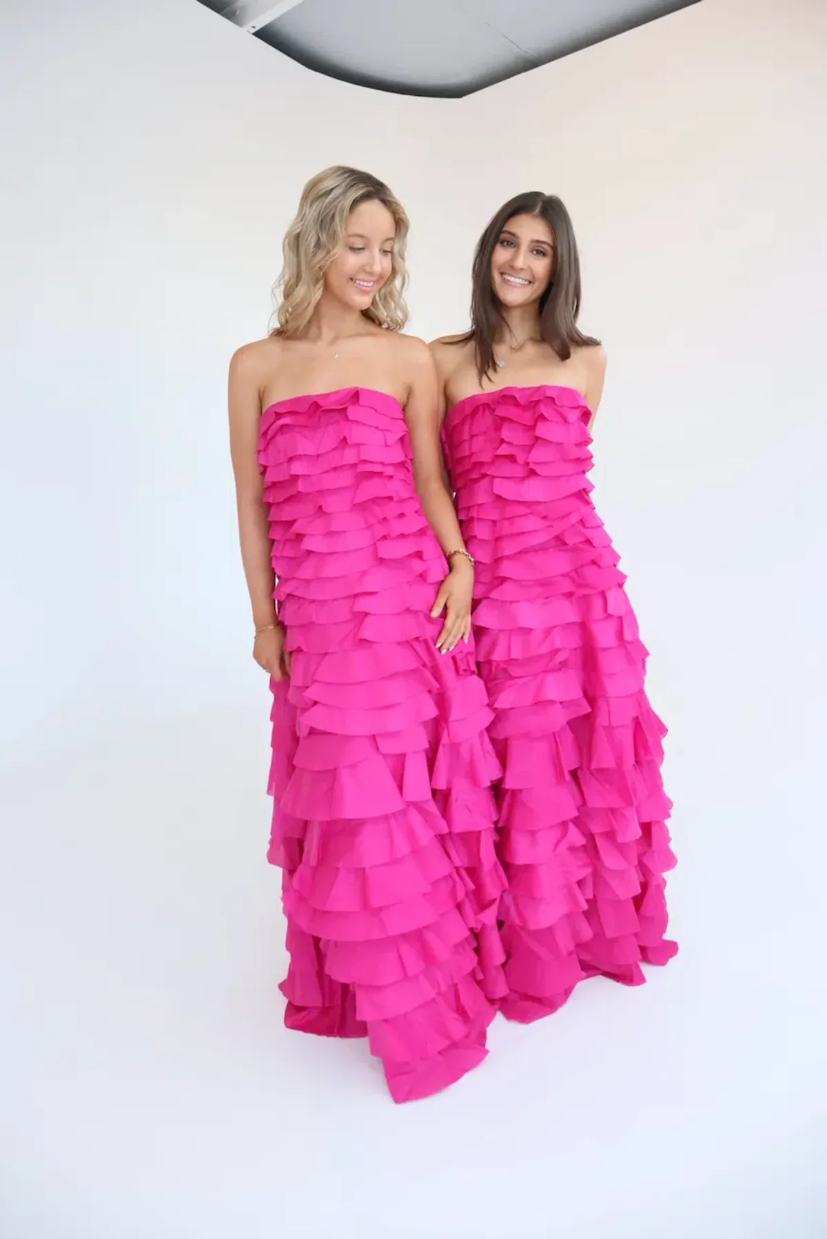 Aje Fleur Pleated Gown Pink Size 6 - Image 2