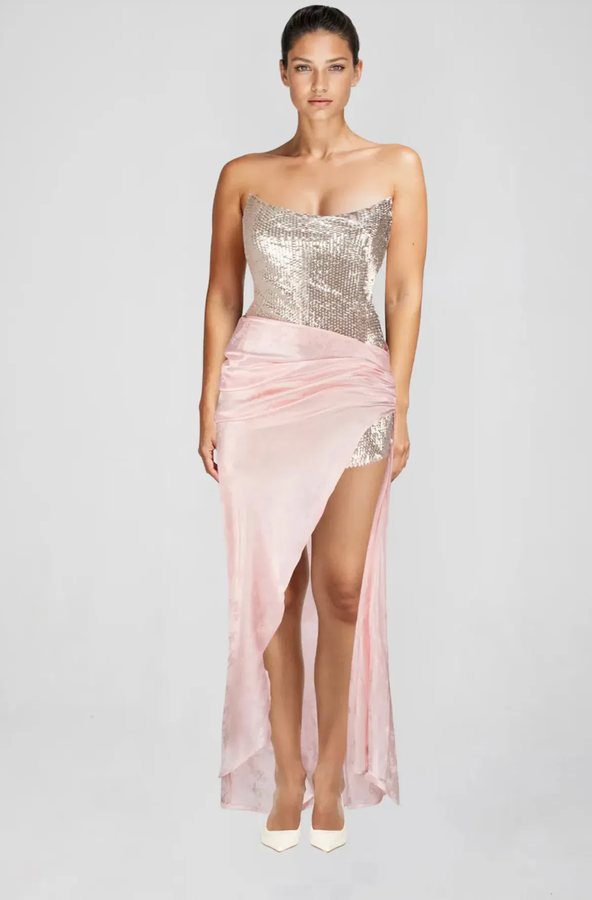 Atoir Clara Maxi Gown in Vintage Pink Size AU 12 - Image 3
