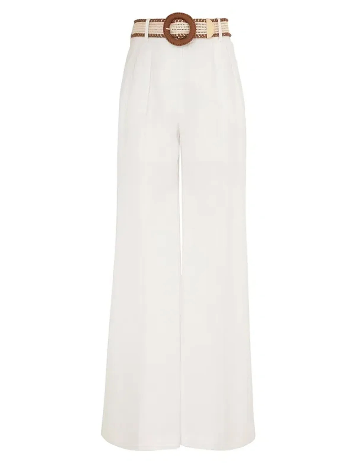 Zimmermann Golden Tuck Pant in Ivory Size 1 / AU 10 - Image 4