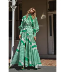 Mackenzie Mode Mackenzie Maxi Dress Green Size 8 for rent on The Volte - image 2