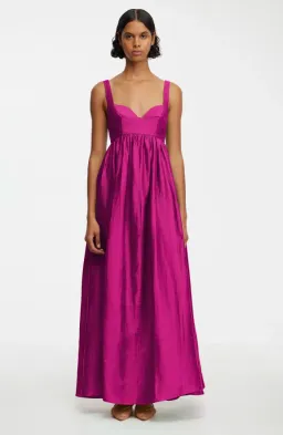 Acler Sandgate Maxi Dress in Plum Size AU 14 for rent on The Volte - image 1