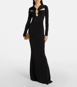 Rebecca Vallance Domenica Cutout Gown in Black Size 8 for rent on The Volte - image 1