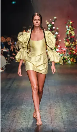 Van Der Kooij Neve Volume Mini Dress Size 10  for rent on The Volte - image 1