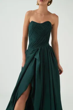 Aje Spatial Maxi Dress in Bonsai Green Size 10 for rent on The Volte - image 4