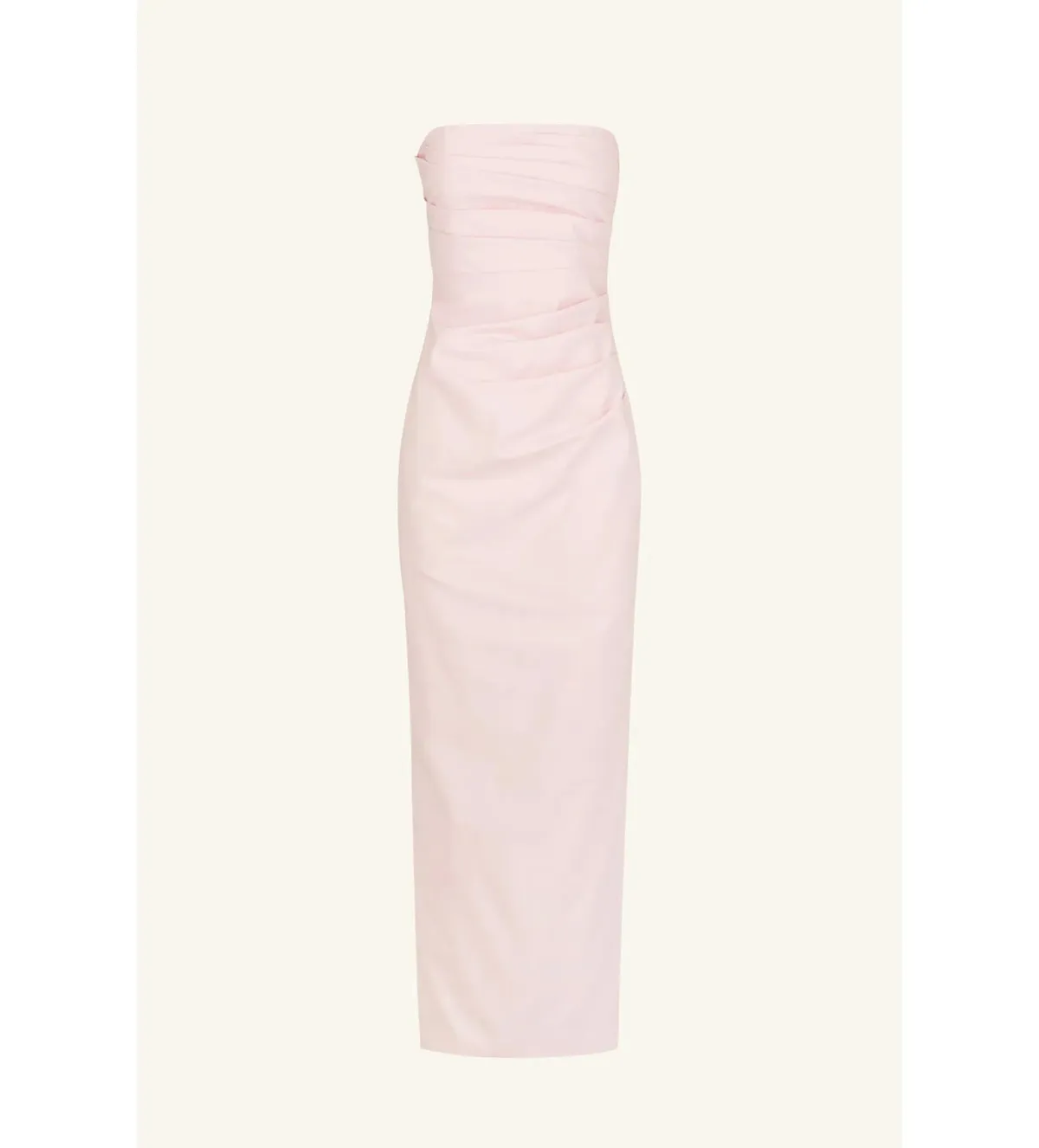 Shona Joy Lani Strapless Draped Maxi Dress Fairyfloss Size 10 - Image 5