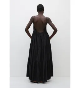Matteau Tiered Low Back Sundress Black (Size 2 / AU 8) for rent on The Volte - image 4