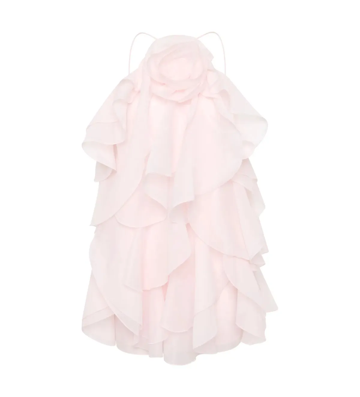 Aje Pandorea Layered Mini Dress Pastel Pink Size 10 - Image 4
