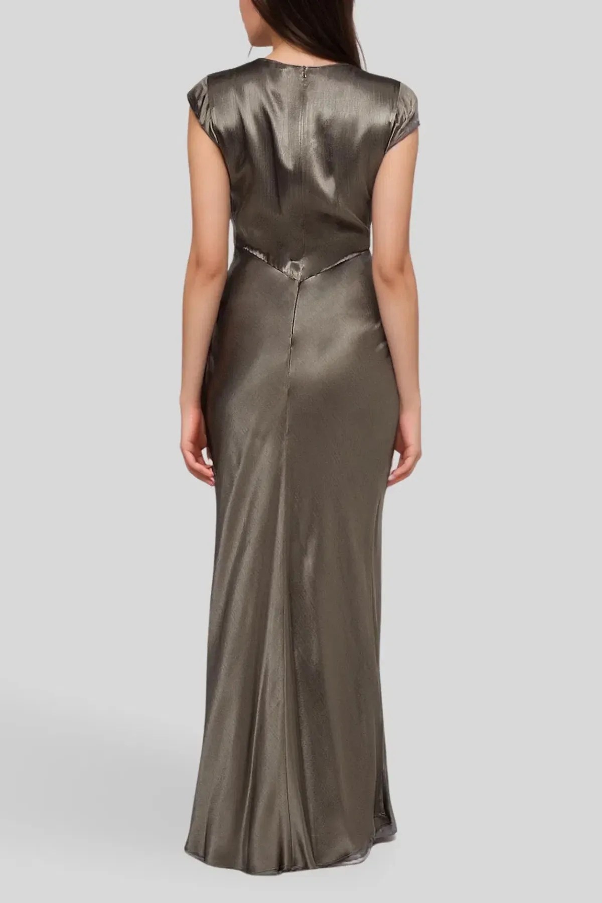 Bec & Bridge Indi V Midnight Olive Maxi Dress Size 8 - Image 3
