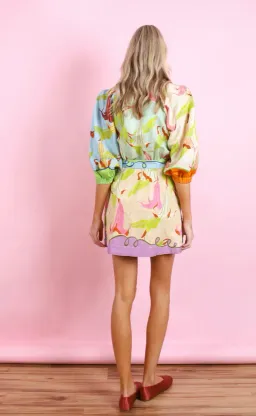 Alemais Rafaela Mini Dress Size 8  for rent on The Volte - image 4
