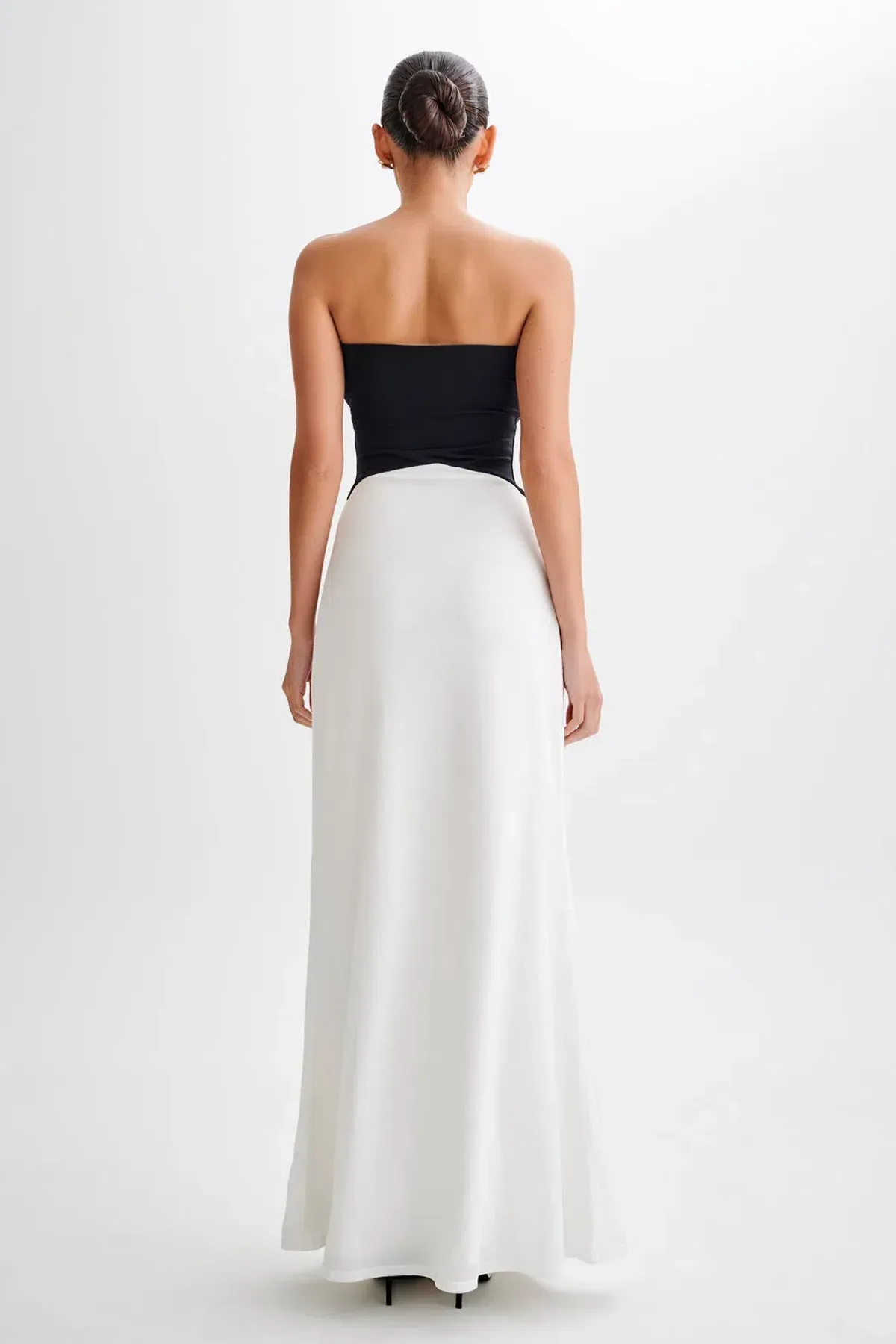 Meshki Ruby Strapless Slinky Maxi Dress White Size 4 - Image 3