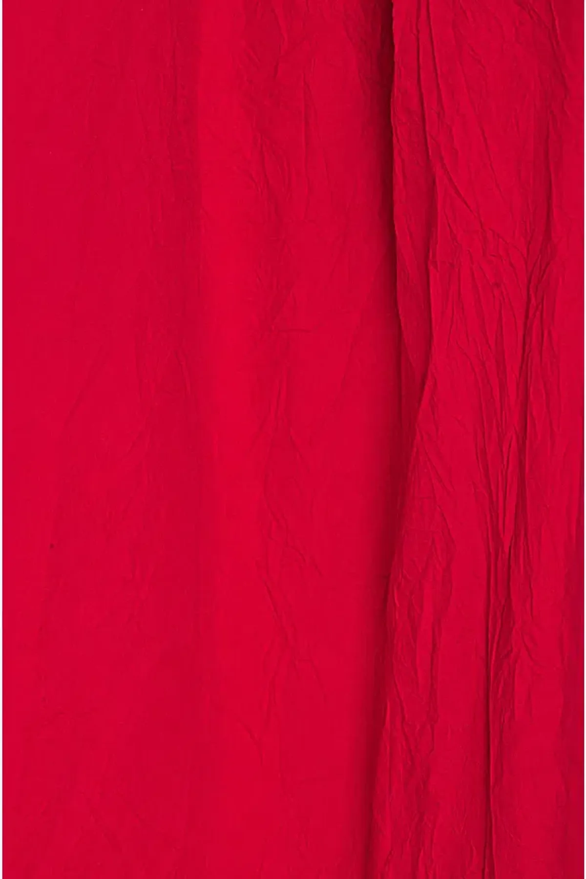 Helsa Studio Crinkle Pleated Gown Very Red Size 8 - Image 8