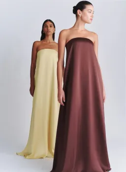 Anna Quan Delfina Gown Chocolate Brown Size 8 AU for rent on The Volte - image 3