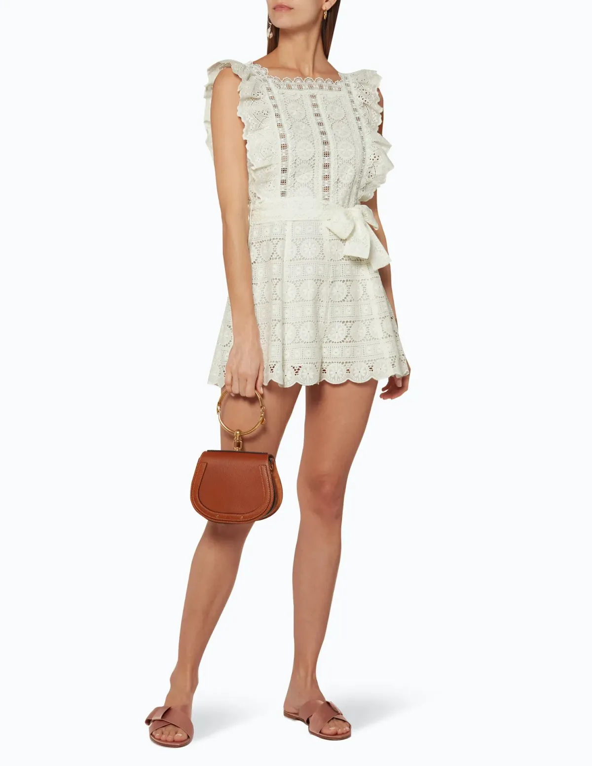 Zimmermann Kali Daisy Playsuit Ivory Size 1 / AU 8 - Image 1