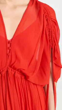 Lee Mathews Ines Dress Raspberry Size 10/M for rent on The Volte - image 2