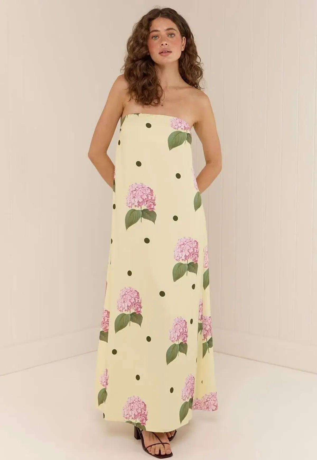 Palm Noosa Alessia Maxi Dress Portofino Polka Dot Print Size 14 - Image 1
