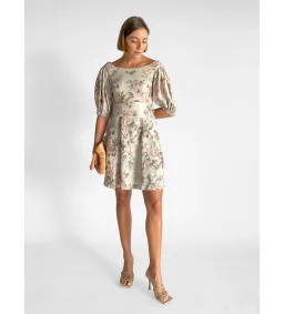 Zimmermann Fleeting Flip Mini Dress Mint Floral Size 12 for rent on The Volte - image 1