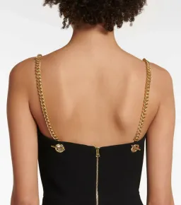 Rebecca Vallance Iman V Wire Mini Dress Black Size 4  for rent on The Volte - image 4
