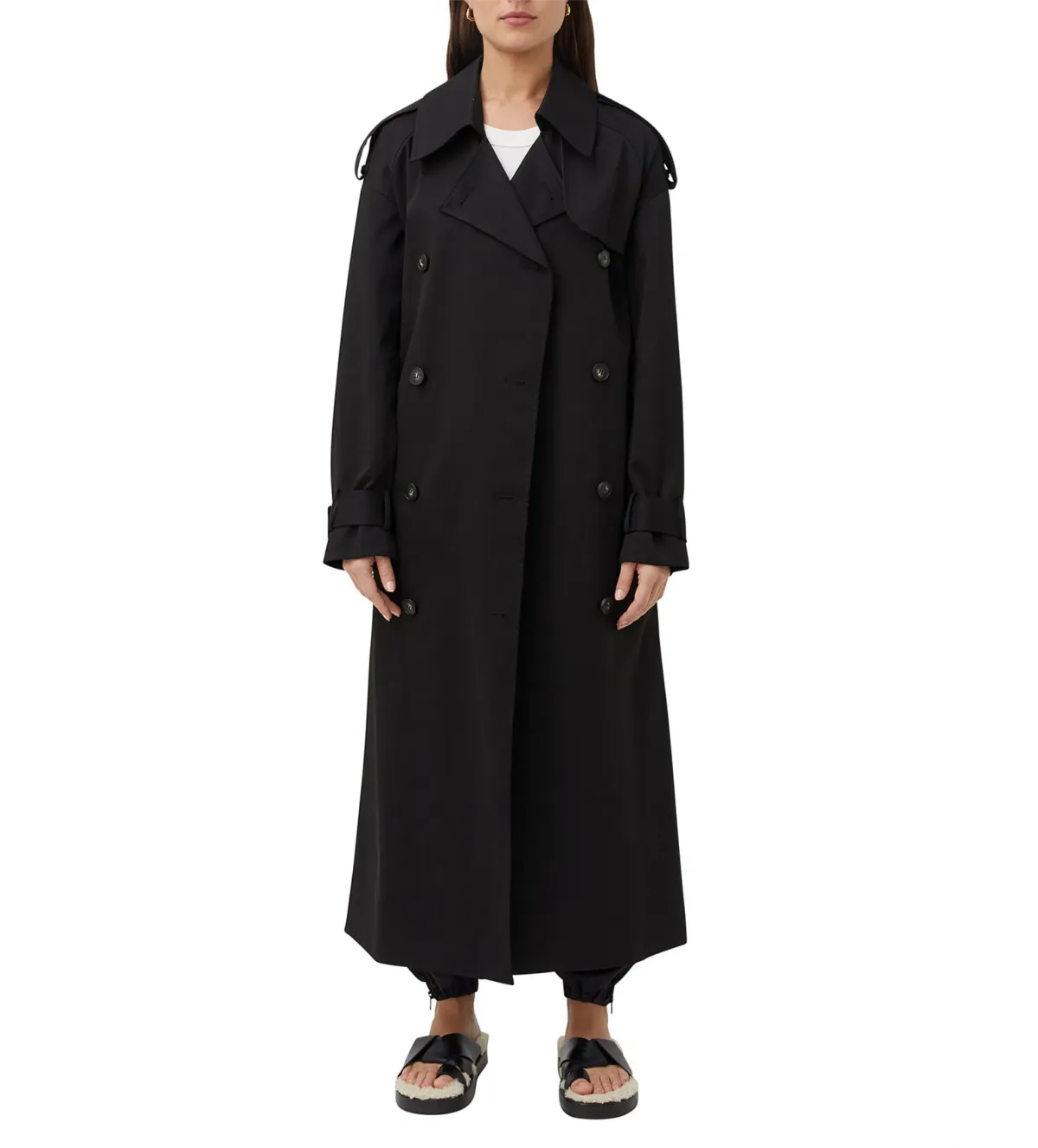 Camilla and Marc Evans Trench Coat Black Size XS-S / AU 6-8 - Image 1