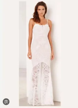 Sheike Lunar Lace Maxi Ivory Size 16 for rent on The Volte - image 1