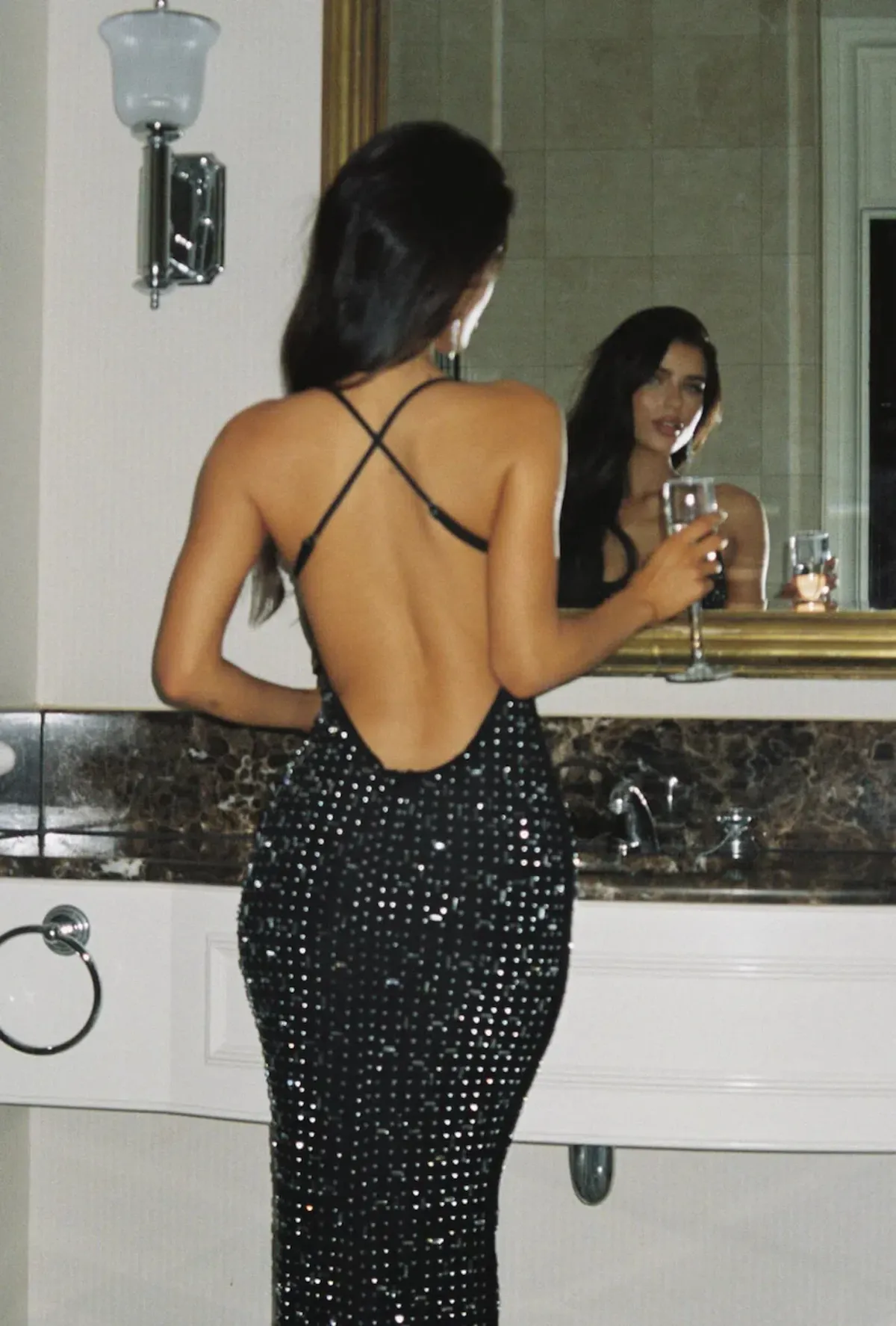 Outkast Ciaran Sparkle Dress Maxi Black Size AU 8 - Image 2