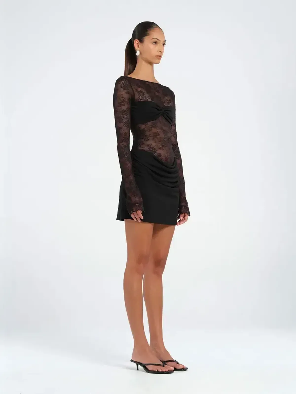 Benni Oskar Mini Dress Black Size 6 - Image 2