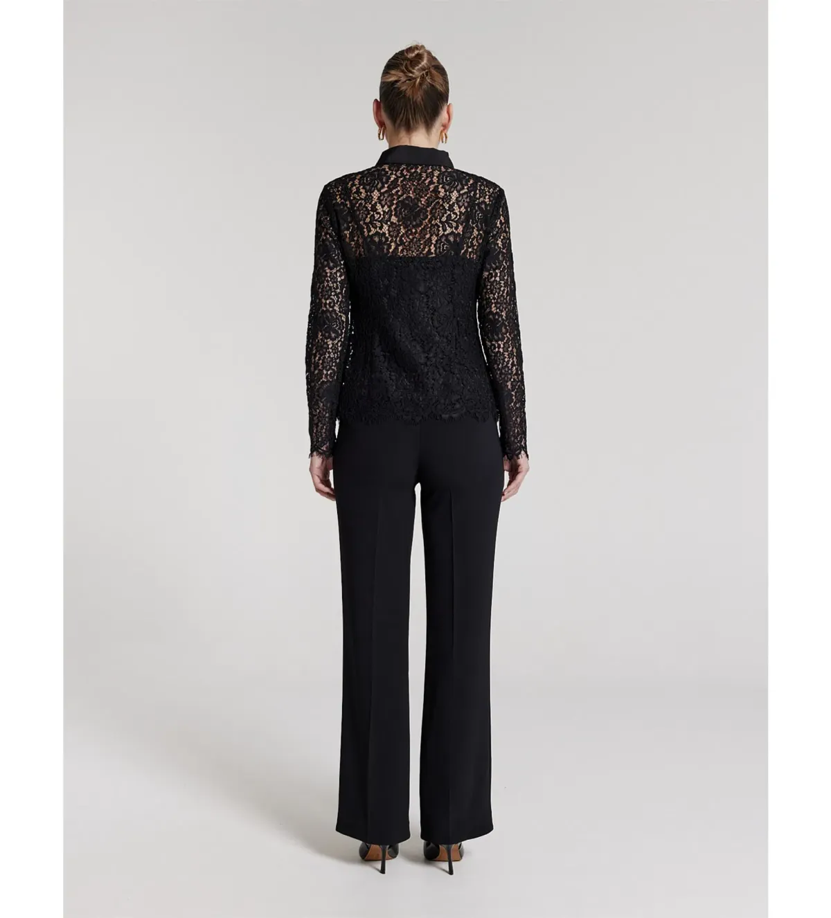 Perri Cutten Como Lace Shirt Black Size AU 6 - Image 3