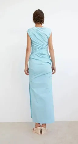 Paris Georgia Kaya MIdi Dress Iris Blue Size 12 for rent on The Volte - image 5