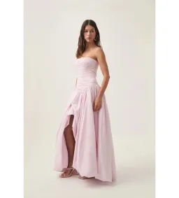 Aje Violette Bubble Hem Maxi Dress Pastel Pink AU 10 for rent on The Volte - image 2