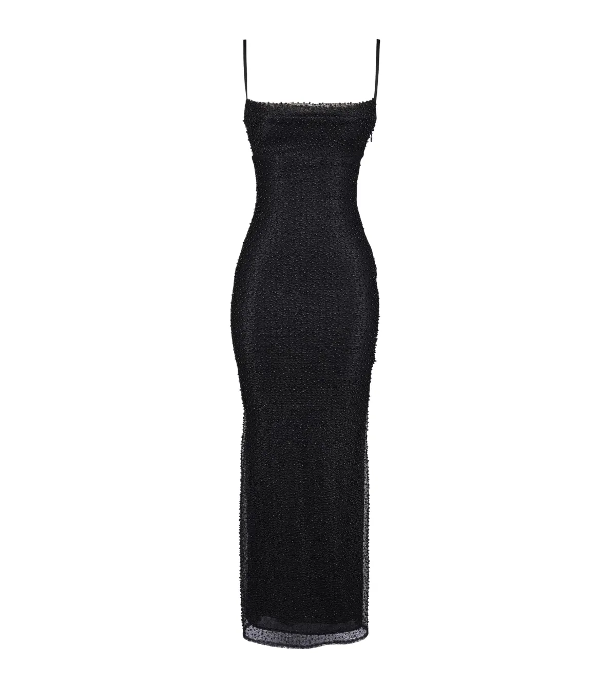 House of CB Calla Black Pearl Embellished Maxi Dress Black Size XS / AU 6 - Image 5