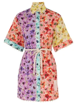 Zimmermann Lightburst Mini Shirt Dress Size AU 10 for rent on The Volte - image 3