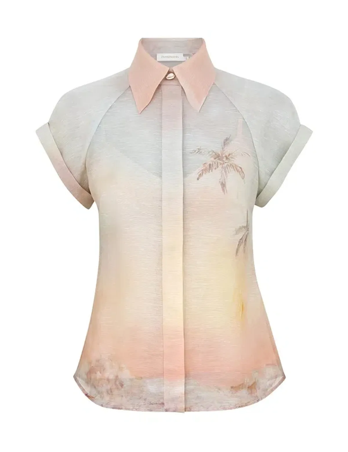 Zimmermann Illuminate Fitted Blouse Size 12 - Image 2