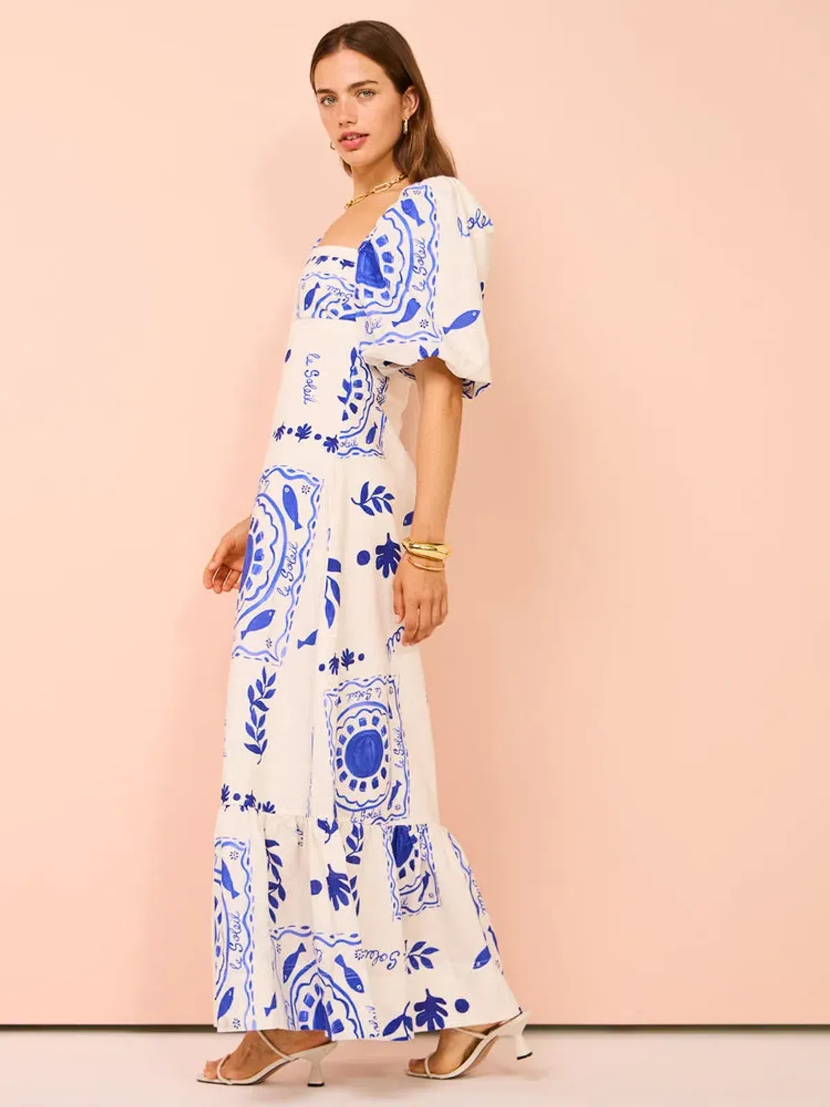 By Nicola Camille S/S Maxi Dress In Le Soleil Size 8 - Image 6