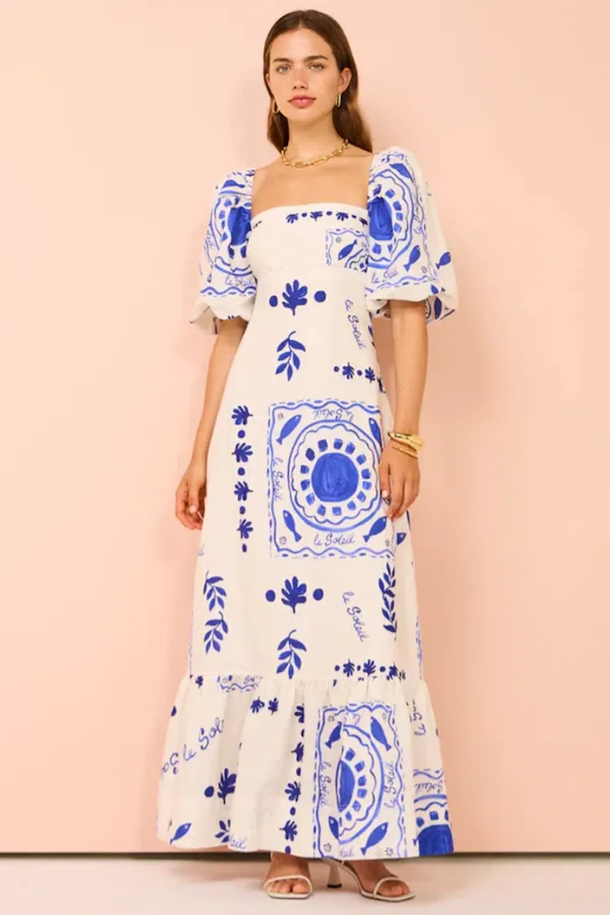 By Nicola Camille S/S Maxi Dress In Le Soleil Size 8 - Image 1