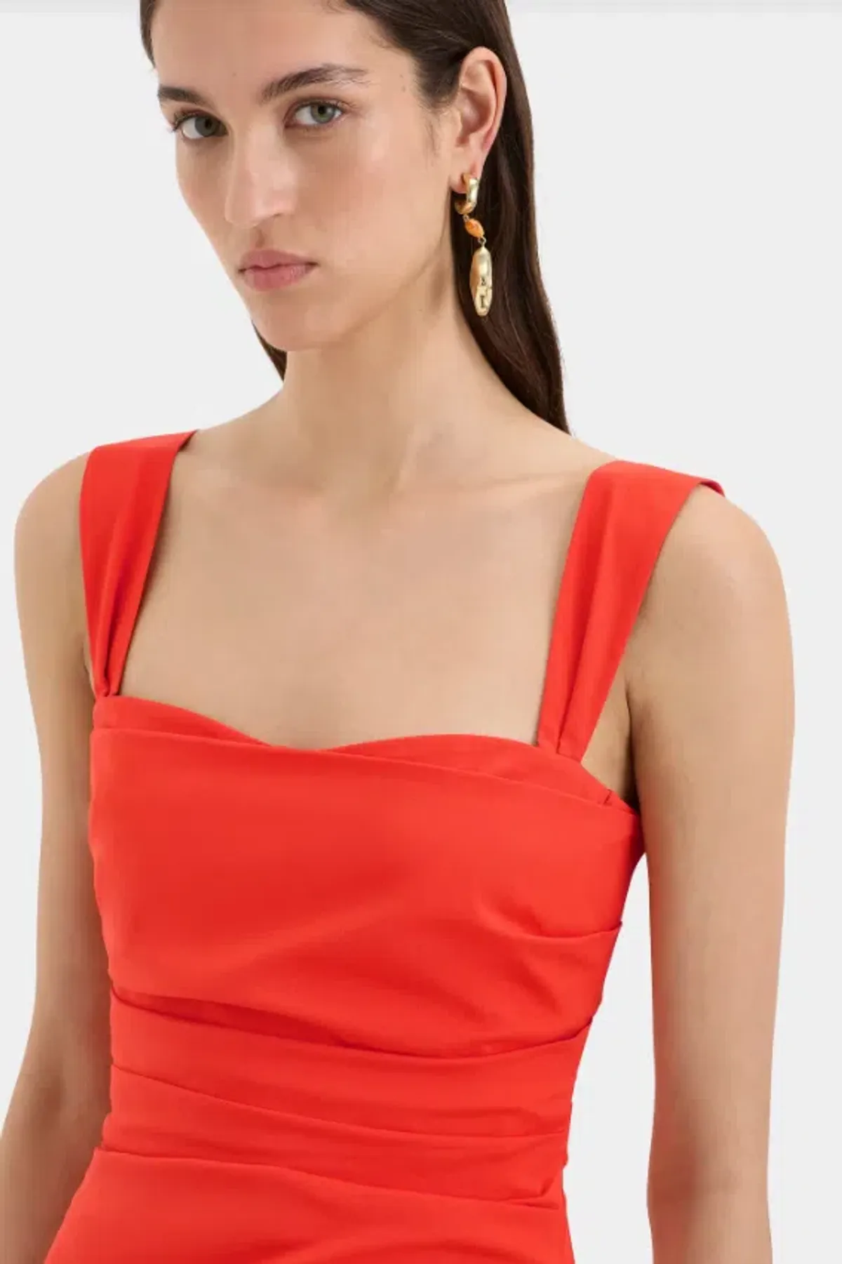 SIR The Label Dahlia Gown Orange Size 8 - Image 3