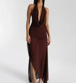 Natalie Rolt Anastasia Mini Dress in Brown Size 8 for rent on The Volte - image 1