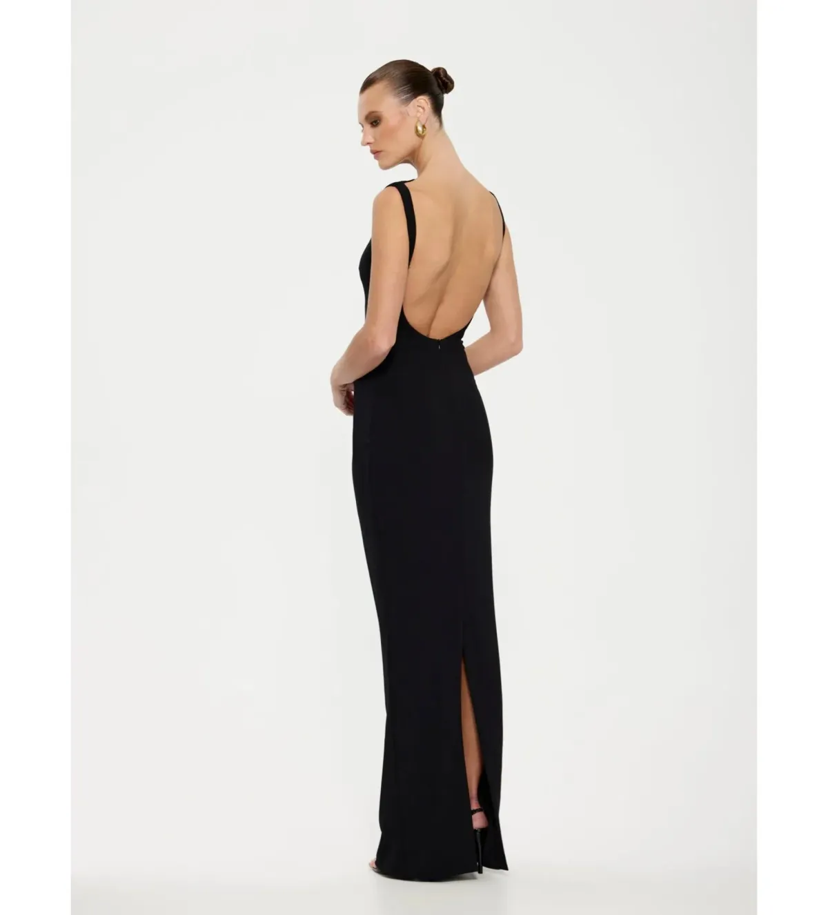 Effie Kats Verona Gown Black size S/ AU 8 - Image 3