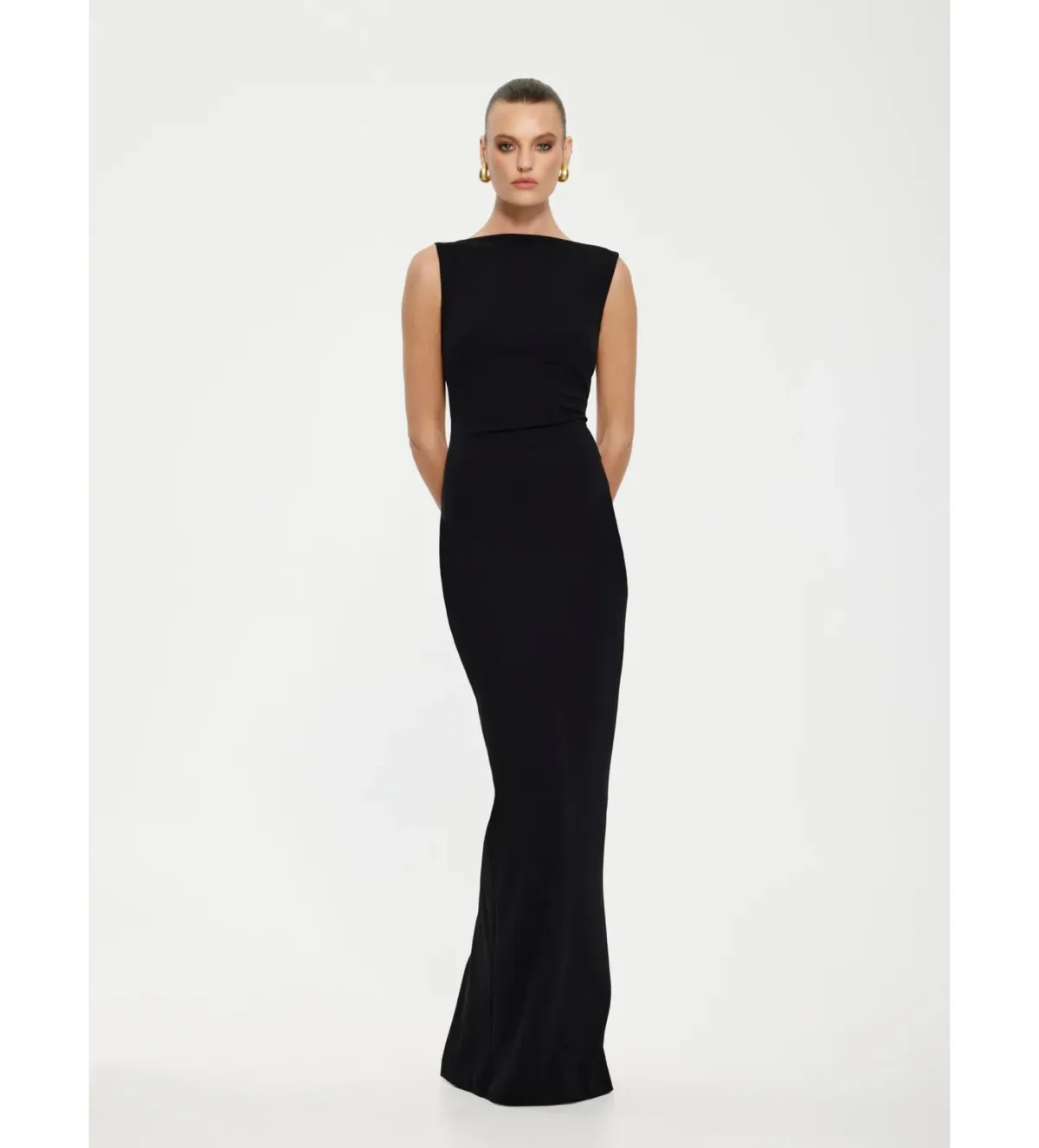 Effie Kats Verona Gown Black size S/ AU 8 - Image 2