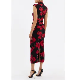 Rebecca Vallance Poppy Fields Midi Dress Floral Print Size AU 12 for rent on The Volte - image 4