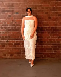 Eliya The Label Paulina Midi Dress White Size 14 for rent on The Volte - image 1