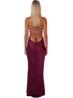 I Am Delilah Jade Maxi Dress Berry Size S / AU 8-10 for rent on The Volte - image 3