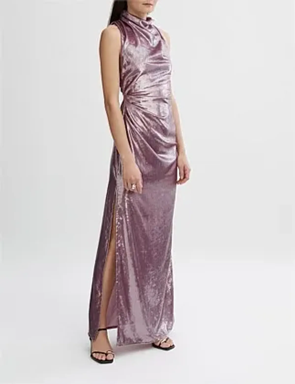 Willow Nara Maxi Dress Lilac Size AU 8 - Image 3