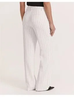 Saba Dharma Pinstripe Wide Leg Pants in White Size AU 6 for rent on The Volte - image 5