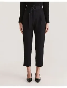 Saba Dharma Belted Slim Pants in Black Size AU 4 for rent on The Volte - image 7