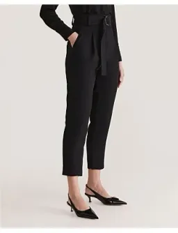 Saba Dharma Belted Slim Pants in Black Size AU 4 for rent on The Volte - image 8